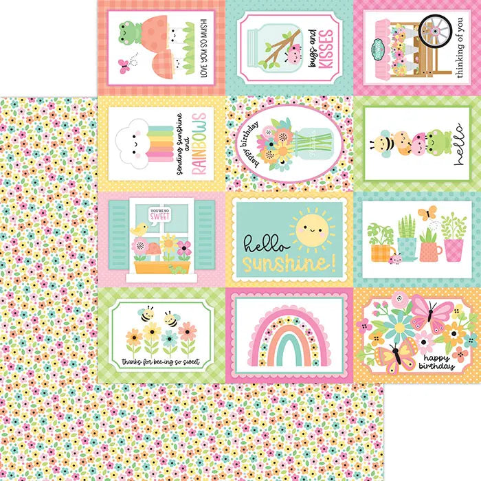 View 14 of Butterfly Kisses 12" x 12" Paper Pack - Doodlebug