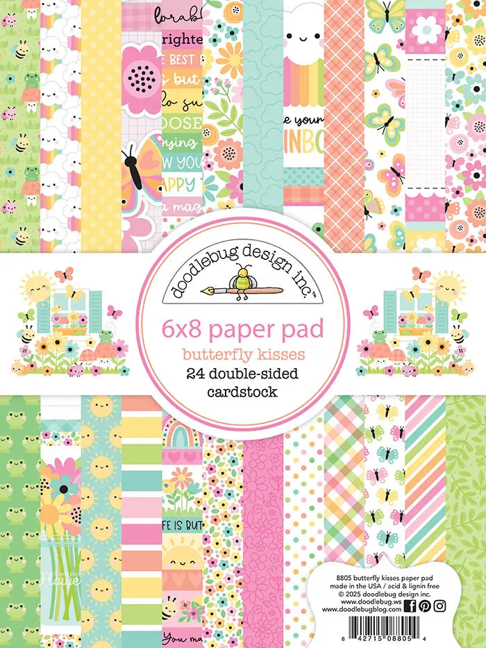 Butterfly Kisses 6" x 8" Paper Pad - Doodlebug