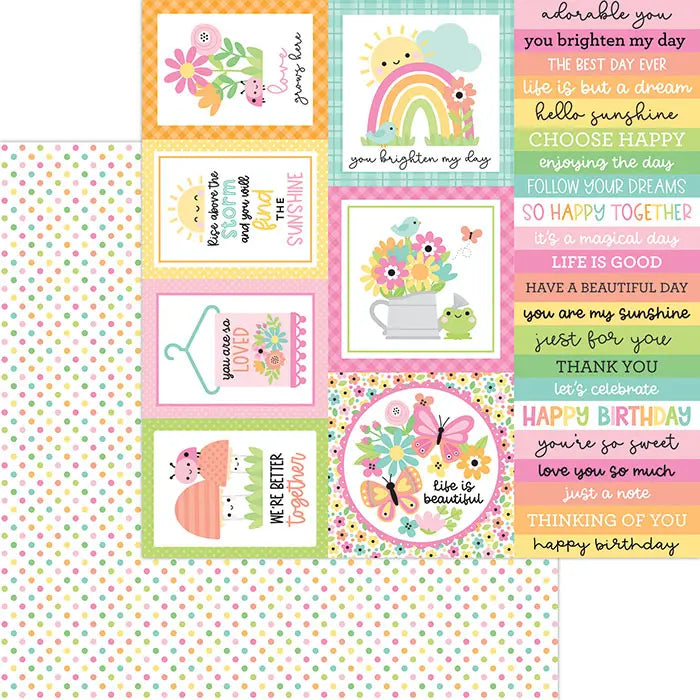 View 6 of Butterfly Kisses 6" x 8" Paper Pad - Doodlebug