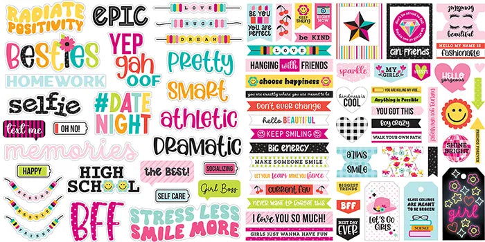 View 2 of Teen Vibe Caitlyn Ephemera Words - Bella Blvd