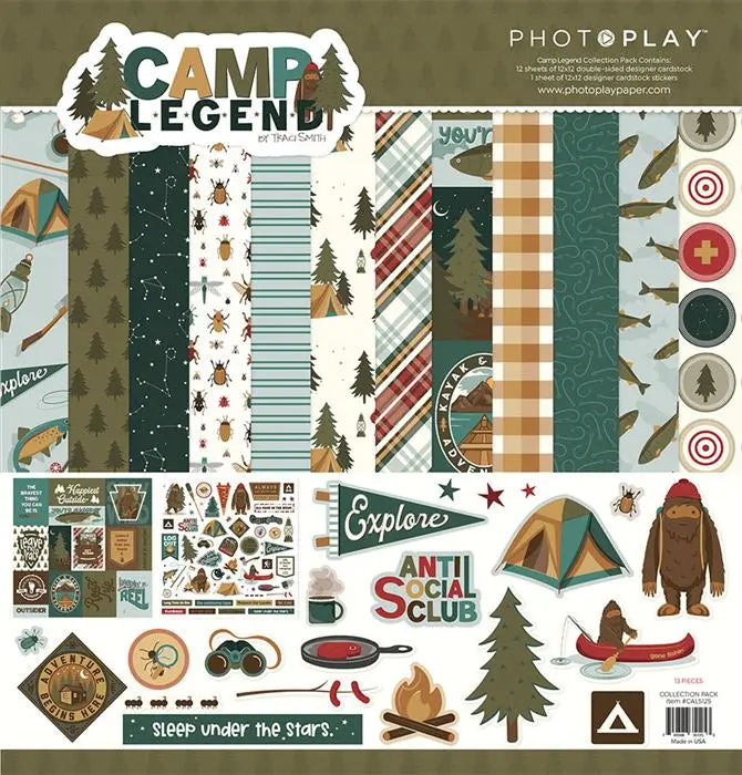 Camp Legend Scrapbook Collection Kit, 12" x 12" - Photoplay