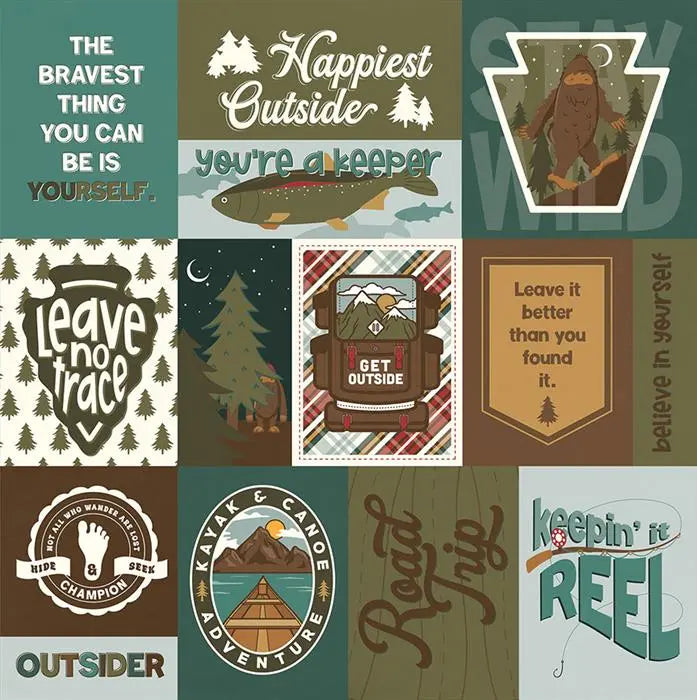 Camp Legend Scrapbook Collection Kit, 12" x 12" - Photoplay