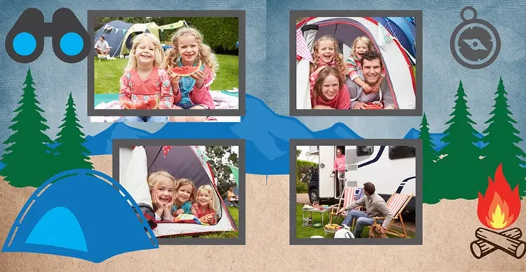 Camping Layout SVG Image File Download