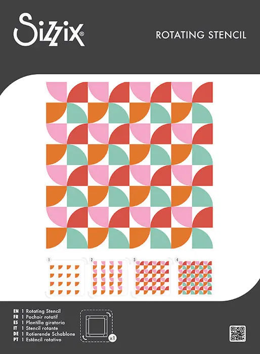 Candy Kitsch Rotating Stencil Set - Sizzix