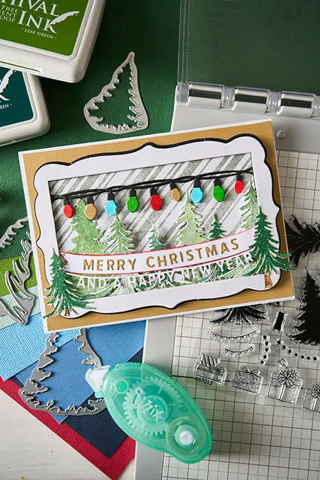 Candy Stripes Clear Stamp Set - 49 and Market - Sizzix