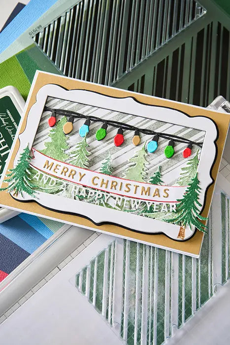 Candy Stripes Clear Stamp Set - 49 and Market - Sizzix