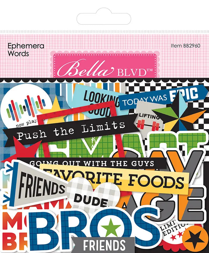Teen Vibe Carson Ephemera Words - Bella Blvd