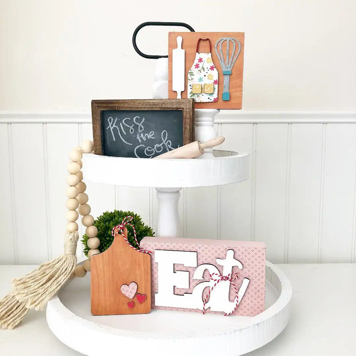 Chalkboard - Tiered Tray Decor - Foundations Decor