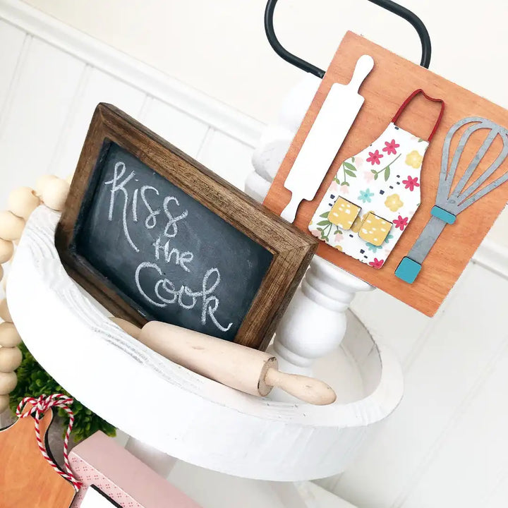 Chalkboard - Tiered Tray Decor - Foundations Decor
