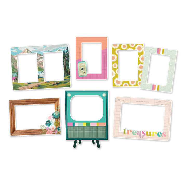 Flea Market Chipboard Frames - Simple Stories