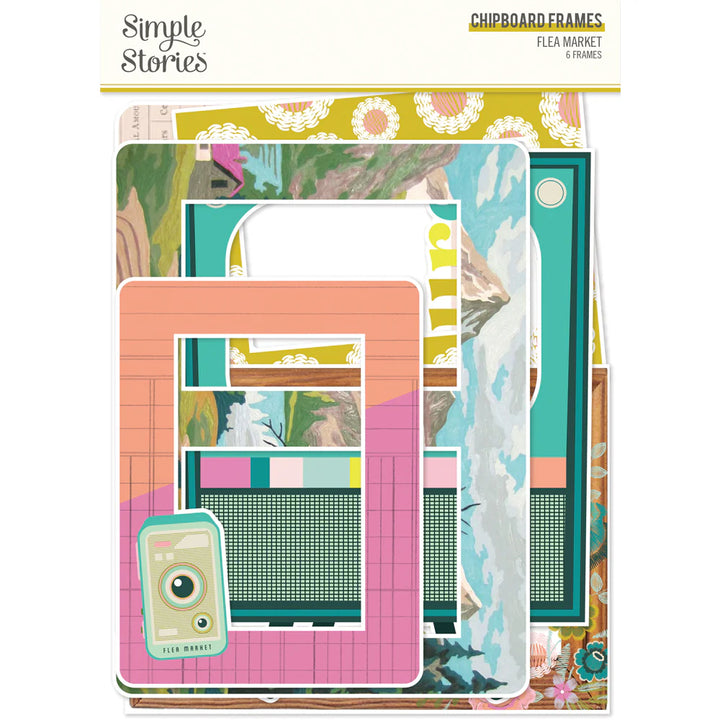 Flea Market Chipboard Frames - Simple Stories