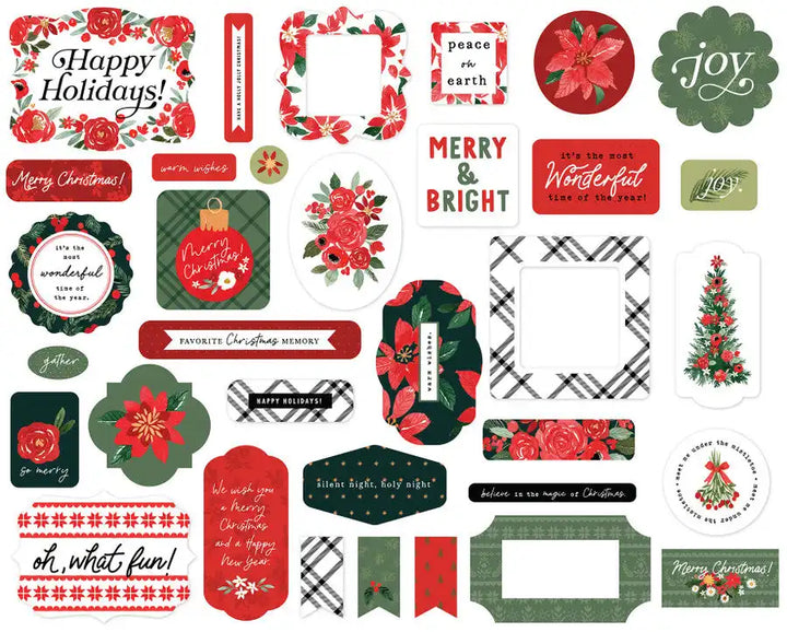 Christmas Flora Ephemera- Carta Bella