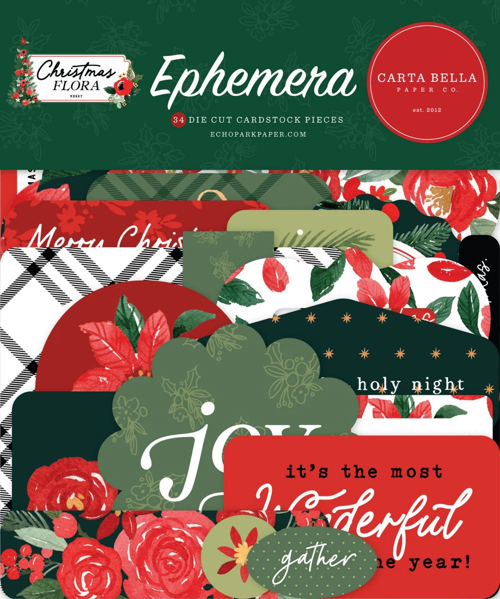 Christmas Flora Ephemera- Carta Bella