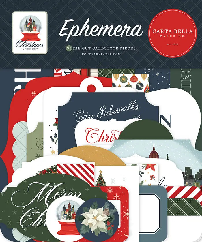 Christmas In The City Ephemera Die Cuts - Carta Bella