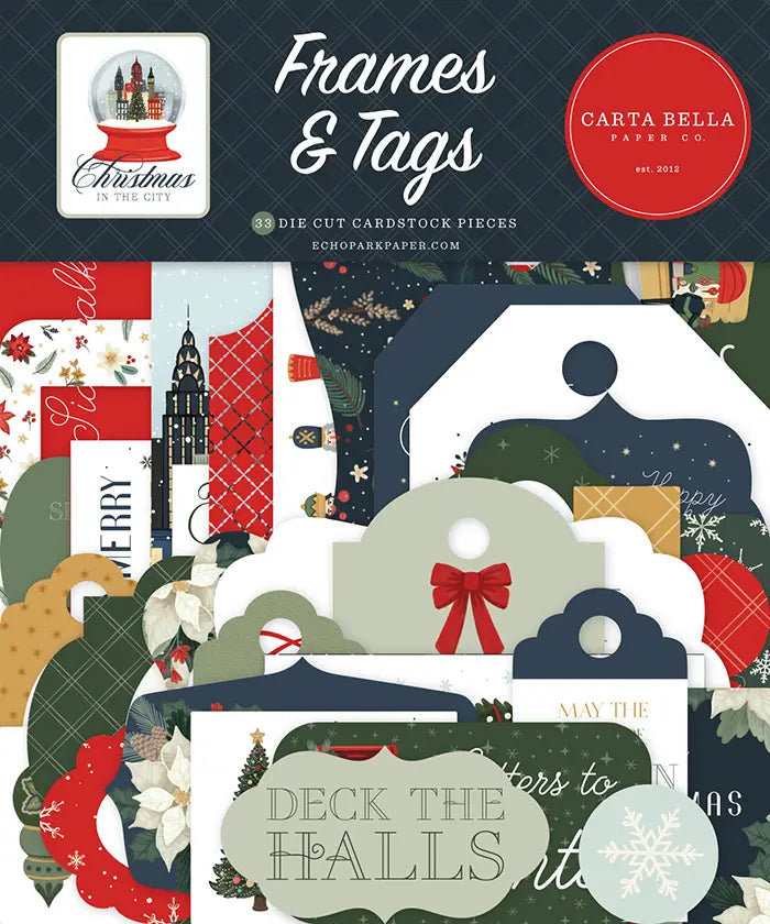 Christmas In The City Frames & Tags - Carta Bella