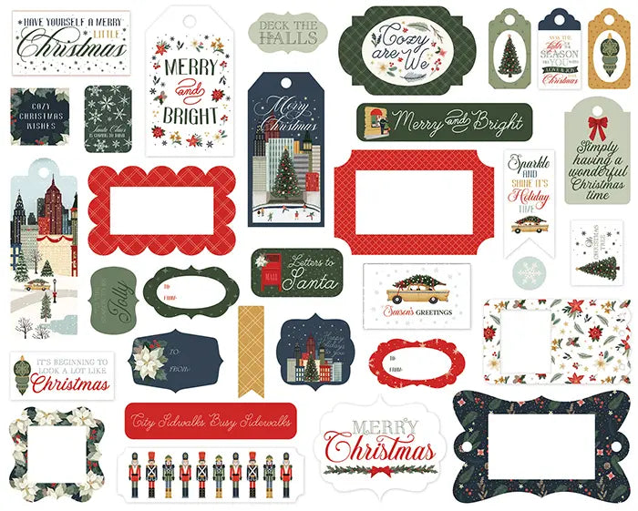 Christmas In The City Frames & Tags - Carta Bella
