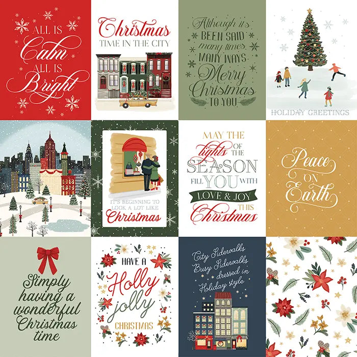 Christmas In The City Scrapbook Collection Kit, 12" x 12" - Carta Bella