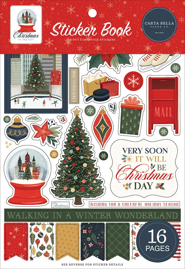 Christmas In The City Sticker Book - Carta Bella