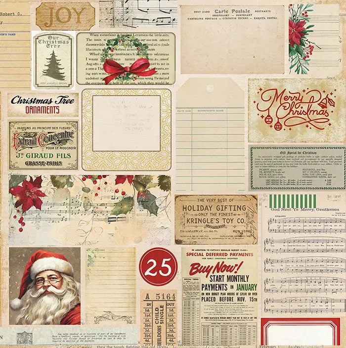 Christmas Junque Scrapbook Collection Pack, 12"x 12" - PhotoPlay