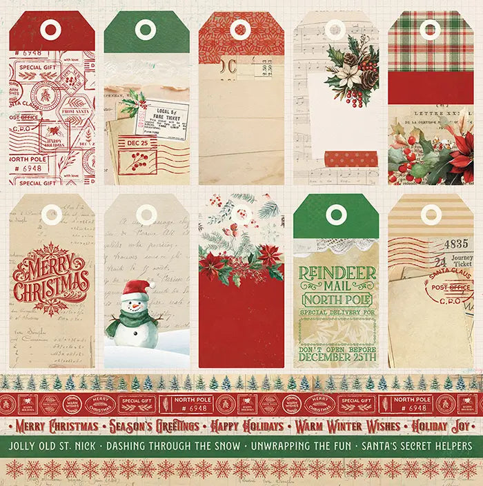 Christmas Junque Scrapbook Collection Pack, 12"x 12" - PhotoPlay