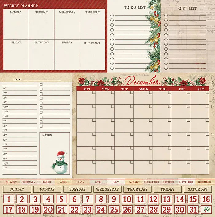 Christmas Junque Scrapbook Collection Pack, 12"x 12" - PhotoPlay