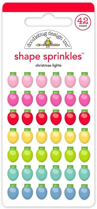Christmas Lights Shape Sprinkles - Oh What Fun - Doodlebug