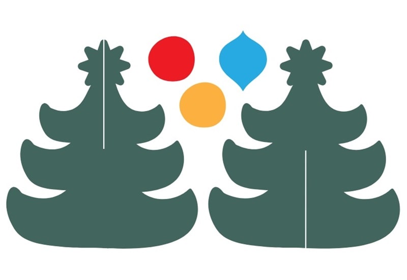 Thankful Christmas Tree SVG Image File Download for Christmas Projects