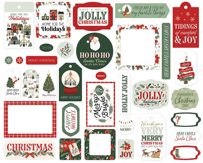 Christmas Village Frames & Tags - Carta Bella