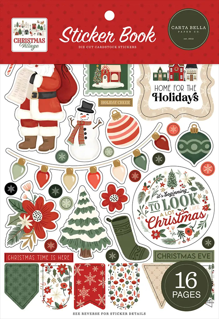 Christmas Village Sticker Book - Carta Bella