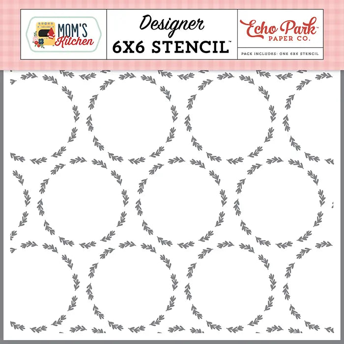 Circle Of Sprigs Stencil - Mom's Kitchen - Echo Park