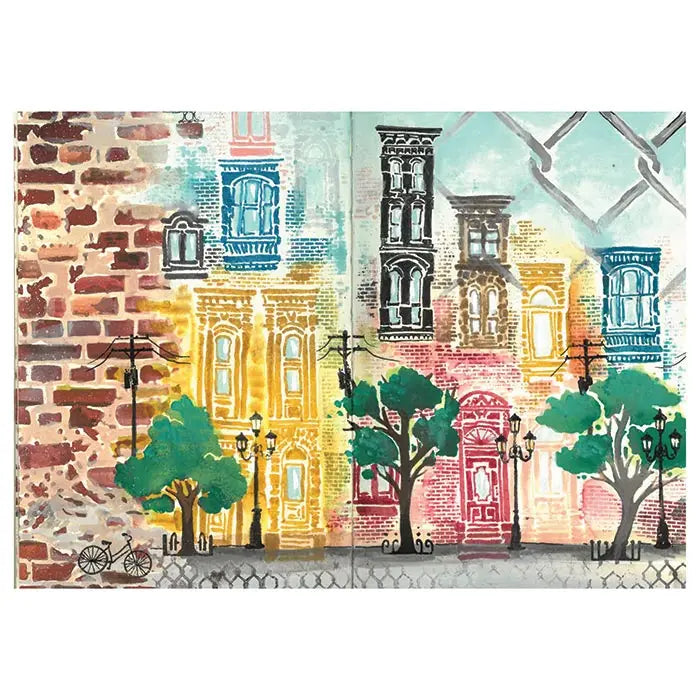 View 10 of City Life Clear Stamps Set w/ Stencils - Studio by Vic Hollins - Sizzix