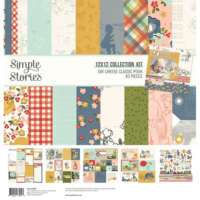 Classic Pooh 12" x 12" Collection Kit - Say Cheese - Simple Stories