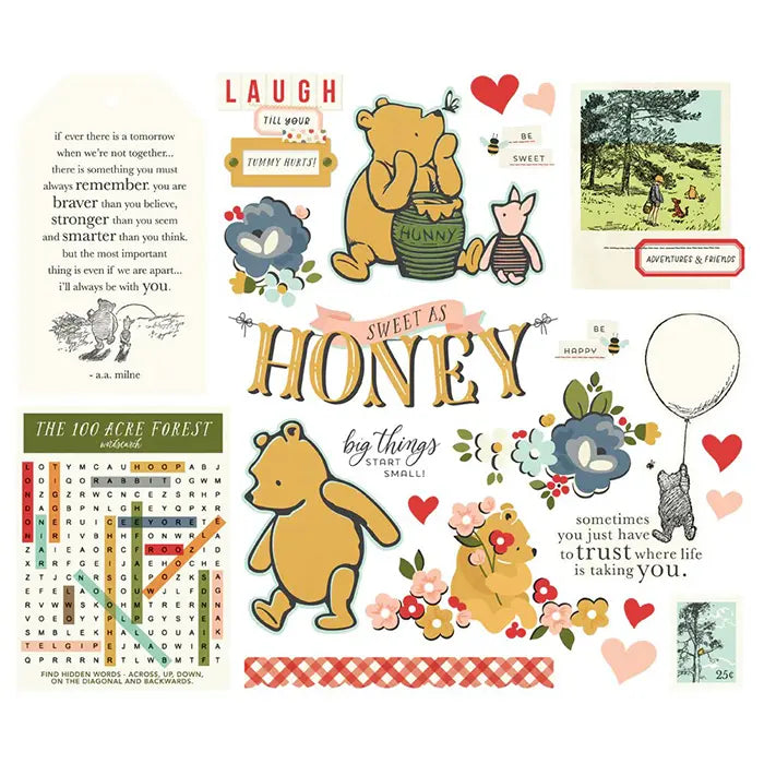 View 2 of Classic Pooh Big Bits & Pieces - Say Cheese - Simple Stories