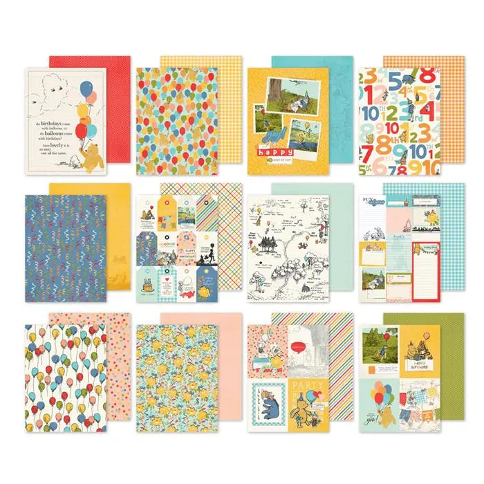 Classic Pooh Birthday Paper Pad, 6" x 8" - Say Cheese - Simple Stories