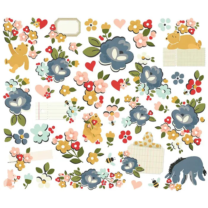 View 2 of Classic Pooh Floral Bits & Pieces - Say Cheese - Simple Stories
