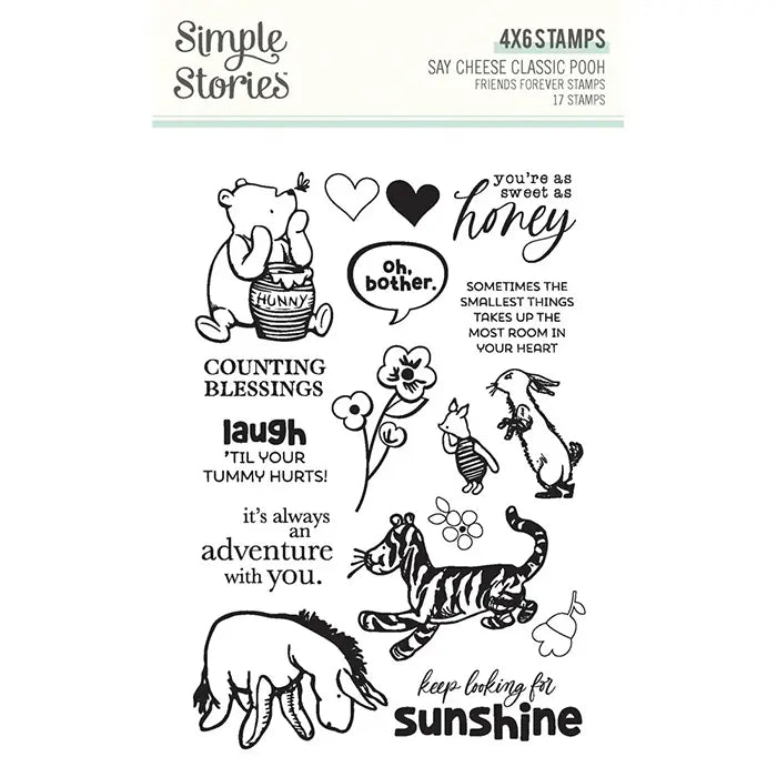 Classic Pooh Friends Forever Stamps - Say Cheese - Simple Stories