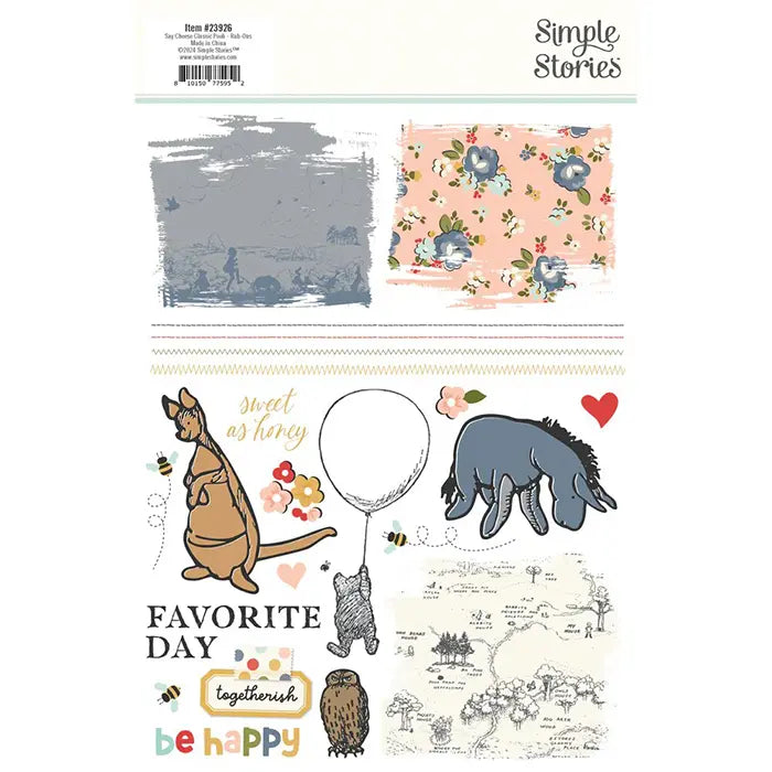 View 2 of Classic Pooh Rub Ons - Say Cheese - Simple Stories