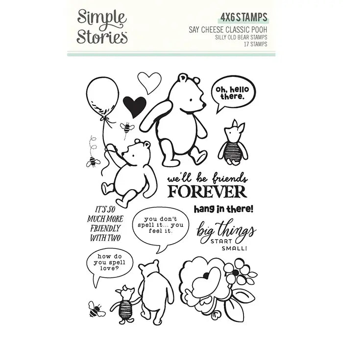 Classic Pooh Silly Old Bear Stamps - Say Cheese - Simple Stories