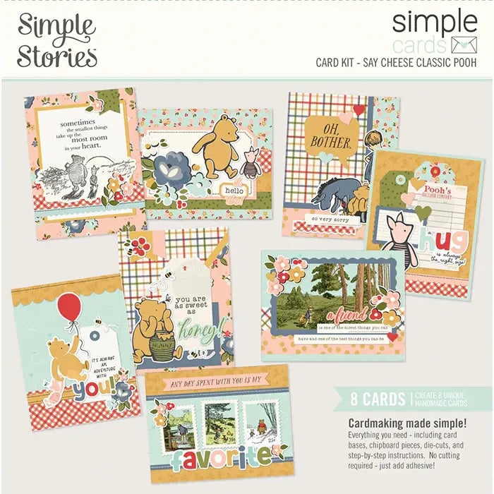 Classic Pooh Simple Cards Card Kit - Say Cheese - Simple Stories