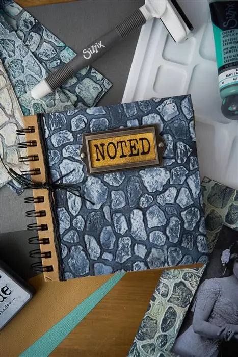 Cobblestone 3-D Texture Fades Embossing Folder Large/A5 - Tim Holtz - Sizzix