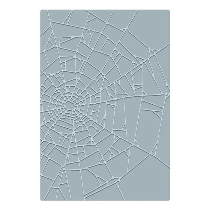 Cobweb 2D Texture Fades A5 Embossing Folder by Tim Holtz (Vault) - Halloween Collection - Sizzix