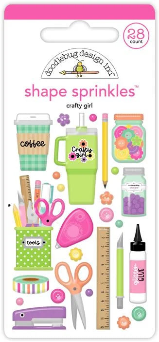 Color Me Crafty Crafty Girl Shape Sprinkles - Doodlebug
