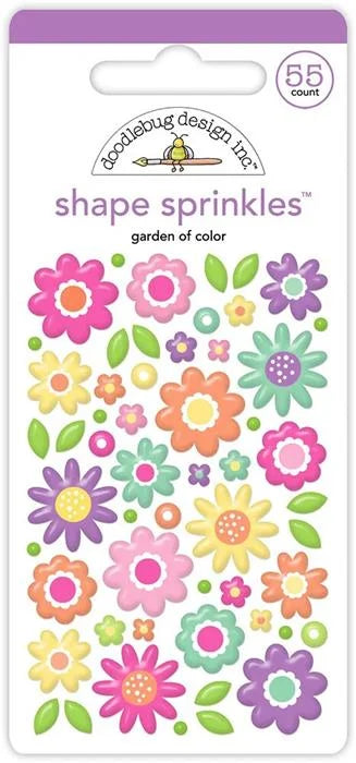 Color Me Crafty Garden Of Color Shape Sprinkles - Doodlebug