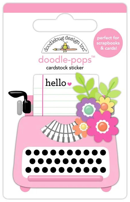 Color Me Crafty Just A Note Doodle-Pops - Doodlebug