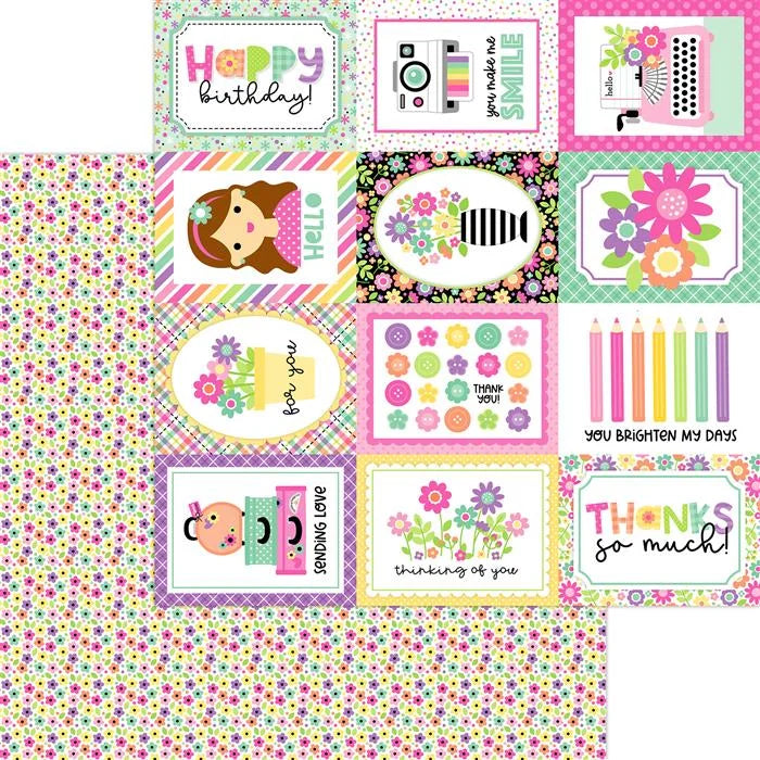Color Me Crafty Paper Pack, 12" x 12" - Doodlebug