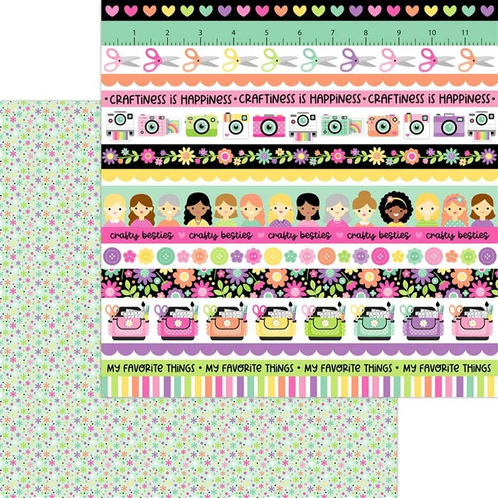 Color Me Crafty Paper Pack, 12" x 12" - Doodlebug