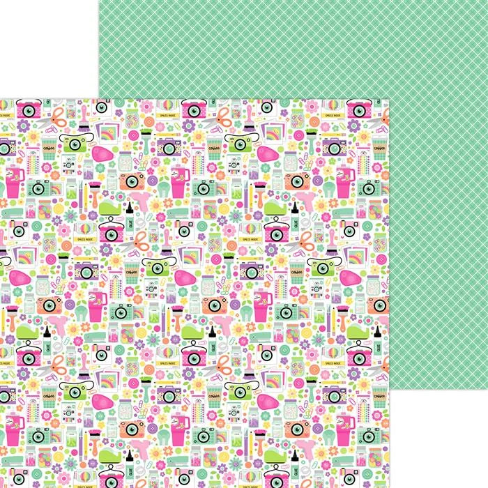 Color Me Crafty Paper Pack, 12" x 12" - Doodlebug