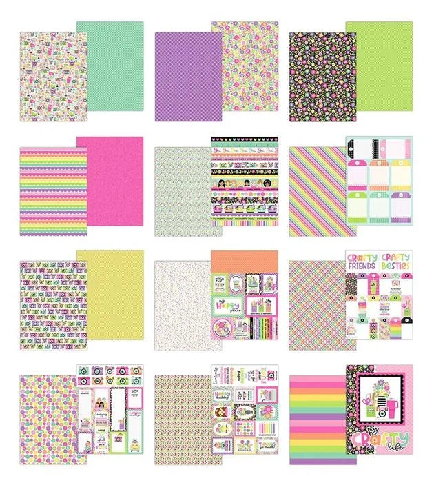 Color Me Crafty Paper Pad, 6" x 8" - Doodlebug