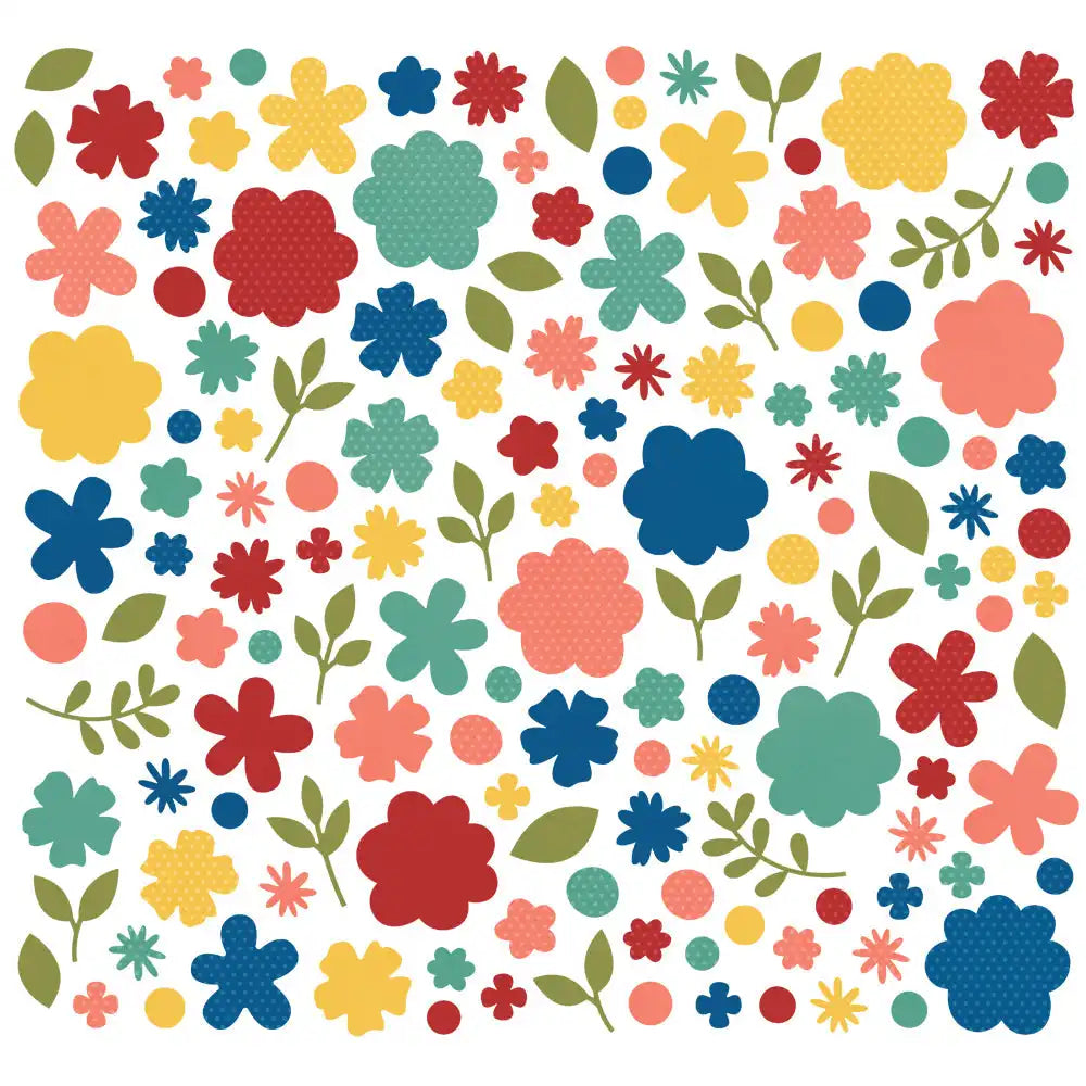 Color Vibe Flowers Bits &  Pieces Bolds-Simple Stories