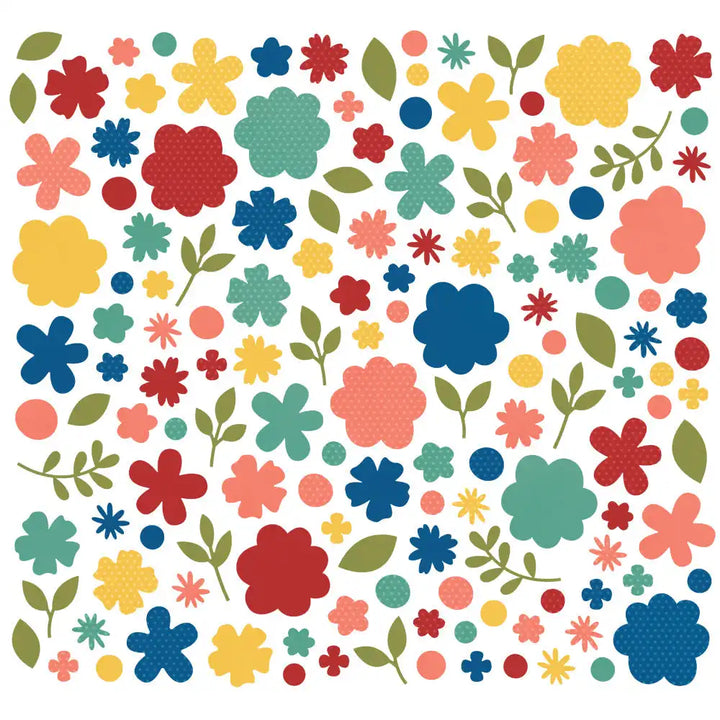 Color Vibe Flowers Bits &  Pieces Bolds-Simple Stories
